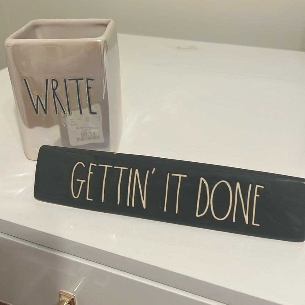 Rae Dunn desk accessories